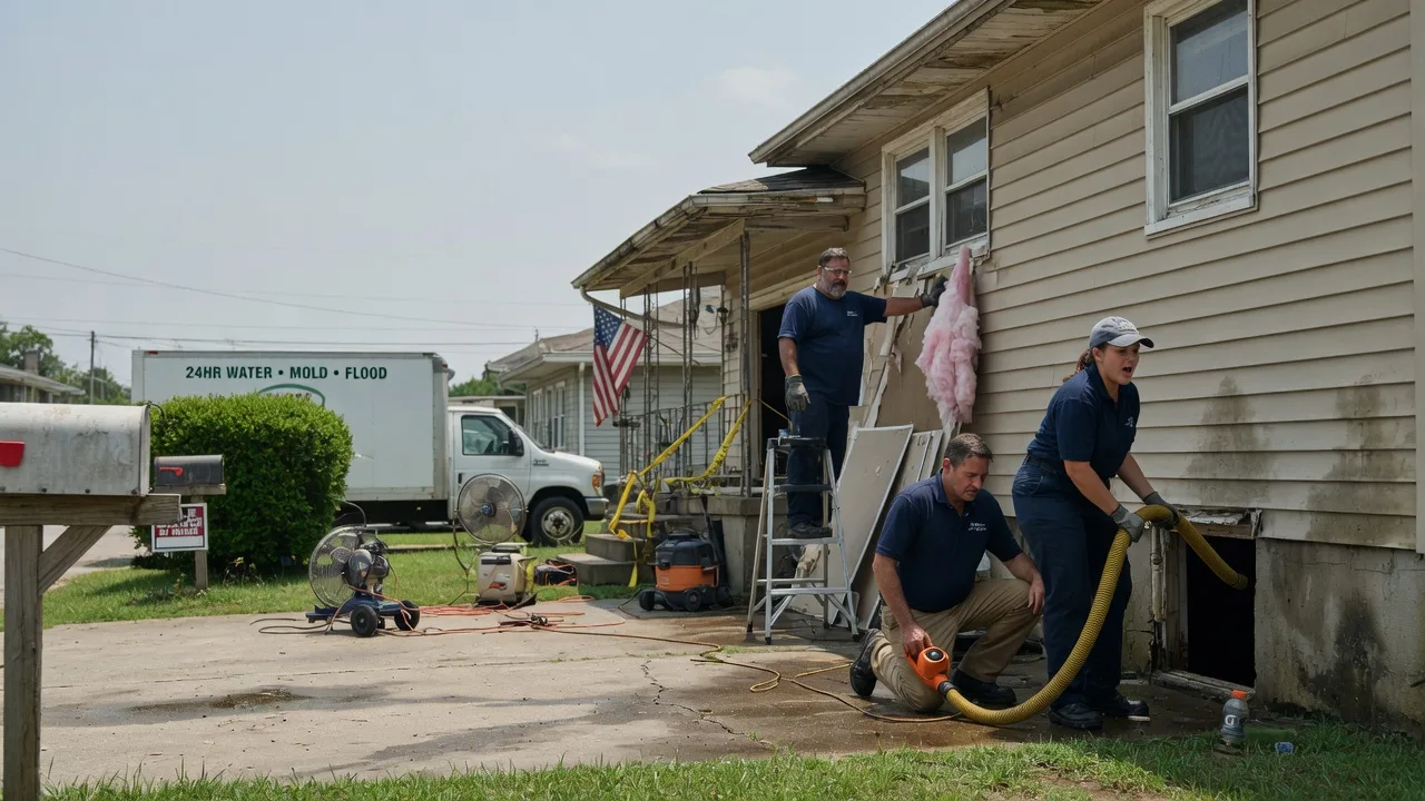 Water Damage Repair in Shobonier, IL near me